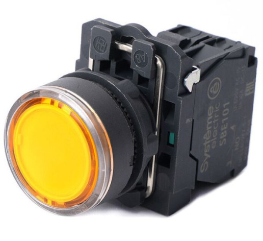 Изображение товара Кнопка Systeme Electric SB5AW35M1 с подсветкой желтая