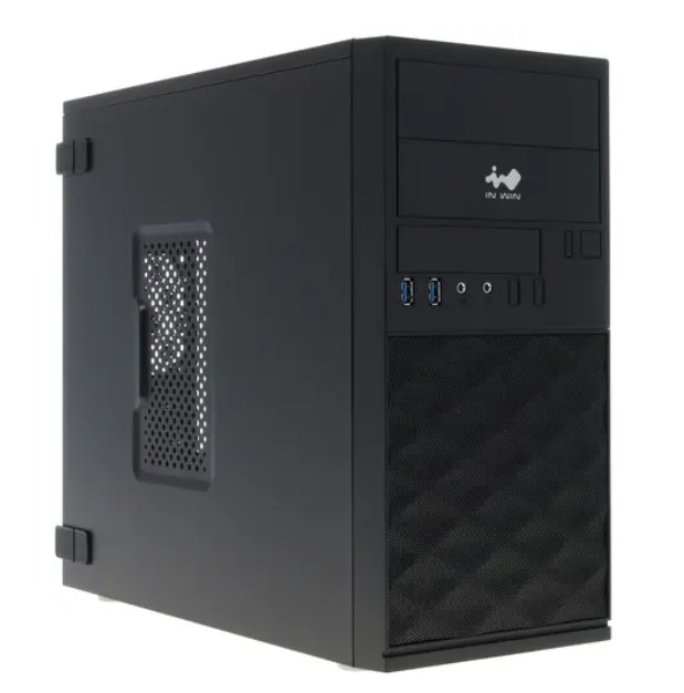 

Корпус mATX InWin EFS052 6195504 black, 600W, 2*USB 3, A(HD), front fan holder, Screwless, EFS052