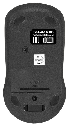 фото Оптическая светодиодная мышь Exegate Professional Standard M185, Черный, [EX301564RUS] в Краснодаре