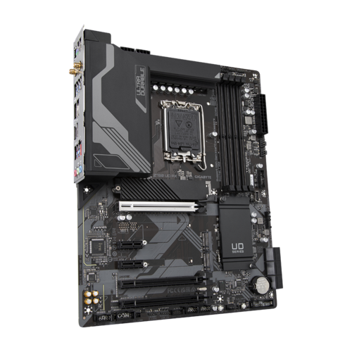 

Материнская плата ATX GIGABYTE Z790 UD AX (LGA1700, Z790, 4*DDR5 (7600), 6*SATA 6G RAID, 3*M.2, 5*PCIE, 2.5Glan, WiFi, BT, HDMI, DP, USB Type-C, 5*USB, Z790 UD AX