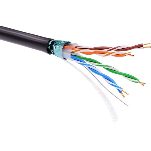 

Кабель витая пара F/UTP 5e кат. 4 пары DKC RN5EFUKPEBK 24AWG(0.51 мм), медь, одножильный (solid), внешний, PE, чёрный, 'RAM telecom'' (уп/305 м), RN5EFUKPEBK