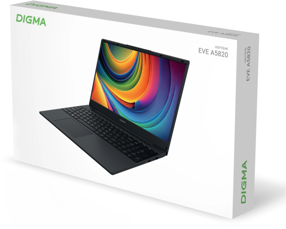 фото Ноутбук  Digma EVE A5820 в Уфе 15.6 ", Ryzen 3, 8 Гб RAM, 256 Гб SSD, Radeon Graphics, Черный