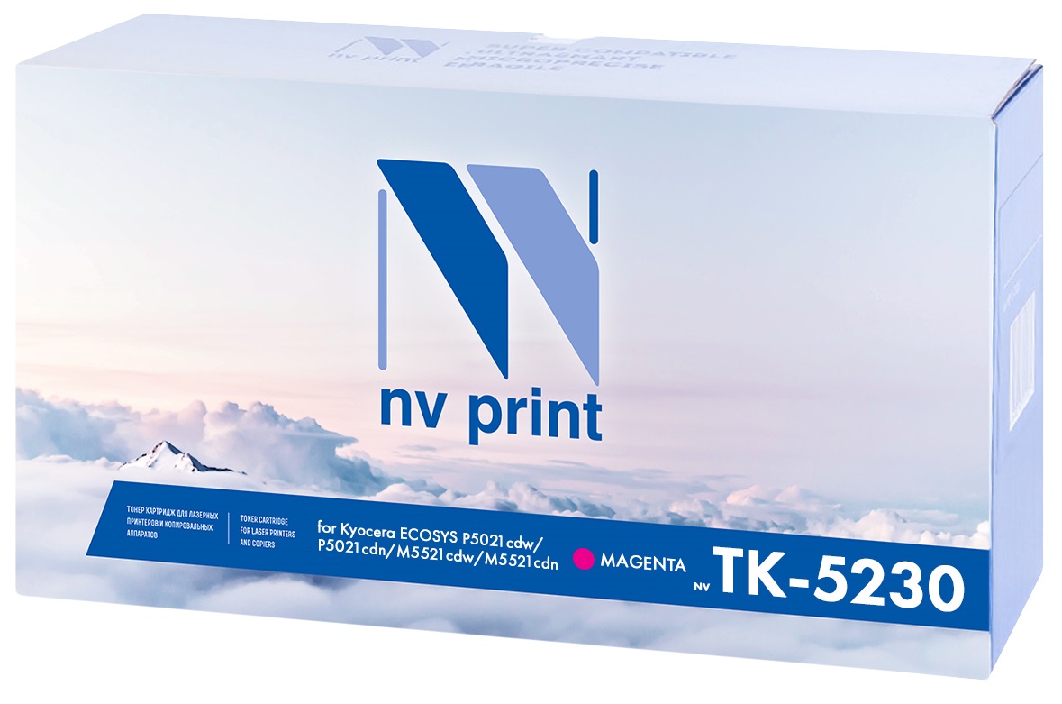 

Картридж NVP NV-TK5230M пурпурный, для Kyocera ECOSYS P5021cdw/P5021cdn/M5521cdw/M5521cdn, 2200k, NV-TK5230M