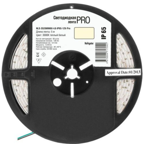фото Лента светодиодная  Navigator NLS-3528WW60-4.8-IP65-12V-Pro в Ростове-на-Дону