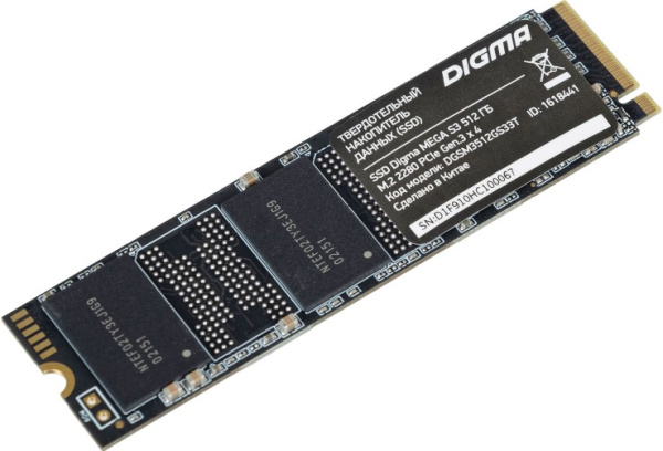 Изображение товара Nакопитель SSD M 2 2280 Digma MEGA S3 512 ГБ NVMe