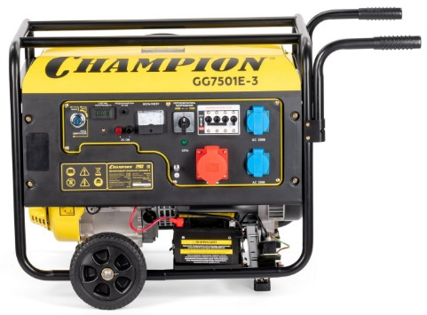 фото Генератор бензиновый CHAMPION GG7501E-3 в Санкт-Петербургe