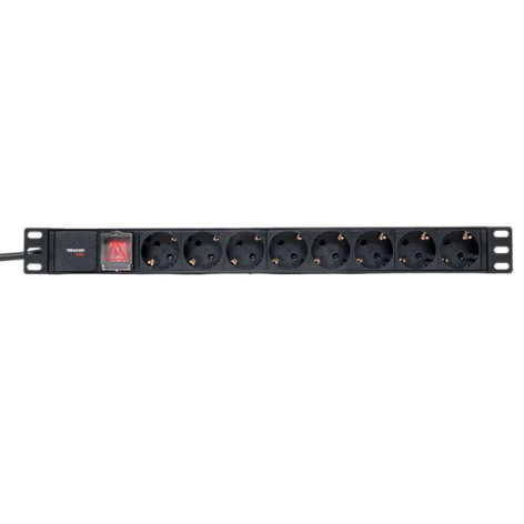 фото Блок розеток 19", 8 розеток EKF TRP-HPD-LSP-16A-8SH-2MSH в Уфе