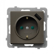 фото Розетка Ospel GP-1RSPUSB/m/40