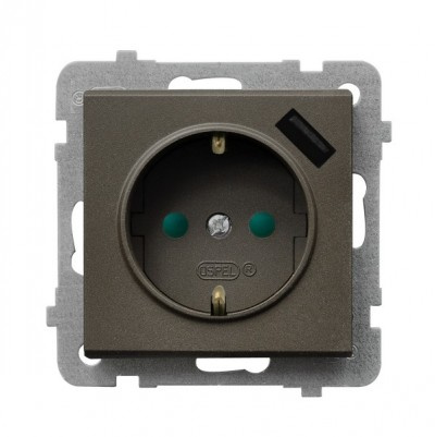фото Розетка  Ospel GP-1RSPUSB/m/40 в Казани
