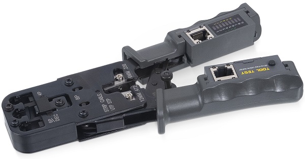 

Инструмент Cabeus HT-2010NT обжимной 3 в 1 для RJ-45, RJ-11/12 с тестером для витой пары, HT-2010NT