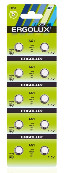 Изображение товара Батарейка ERGOLUX AG1-BP10