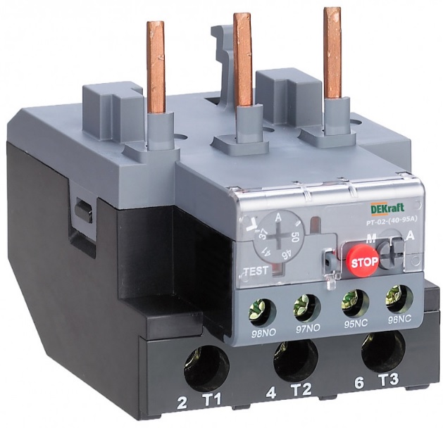 

Тепловое реле DEKraft 23174DEK для контакторов 40А-95А 17.0А-25.0А, 23174DEK