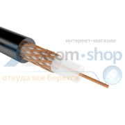 фото Кабель Rexant РК 75-4-11 А, 75 Ом, 200 м., черный