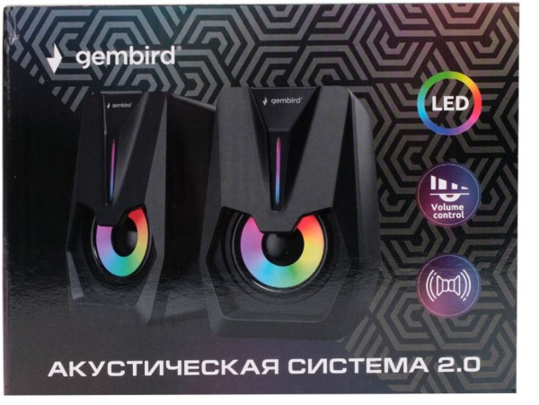 фото Компьютерная акустика 2.0 Gembird SPK-303, Черный, [SPK-303] в Омске