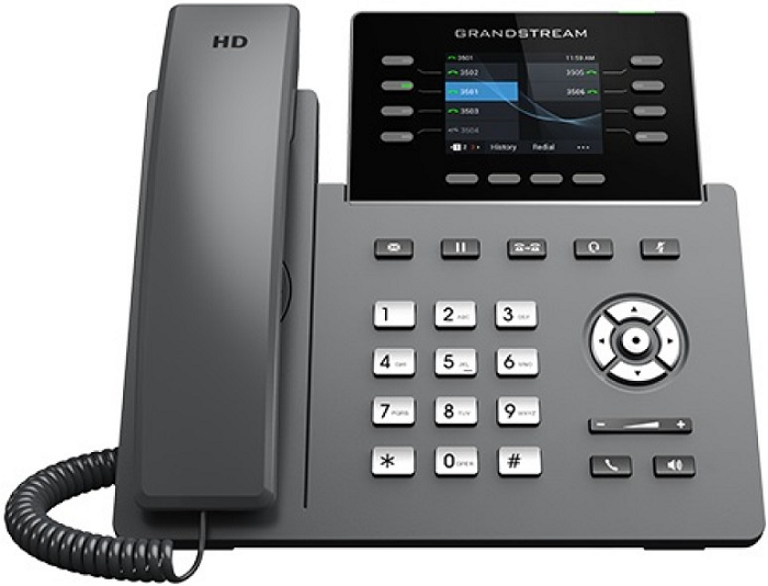 

Телефон VoiceIP Grandstream GRP-2624 4 SIP аккаунта, 8 линий, 2хEthernet, 10/100/1000, основной дисплей цветной 2,8", книга на 2000 контактов,POE, Wi-, GRP-2624