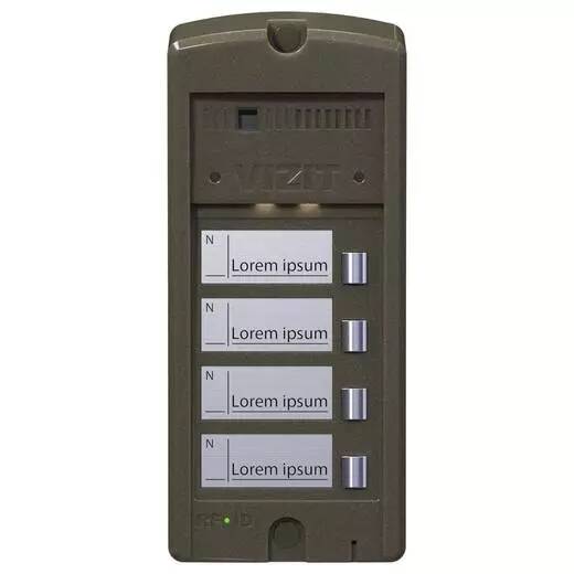 

Вызывная панель VIZIT БВД-306-4 (блок вызова) на 4 абонента, накладной монтаж, БВД-306-4