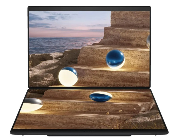 фото Ноутбук ASUS ZenBook Duo UX8407AA-SN363X 14" (Intel Core Ultra 9, 32Гб LPDDR5X, SSD 1 Тб, , Windows 11 Профессиональная) Серый [90NB16V1-M00L90]