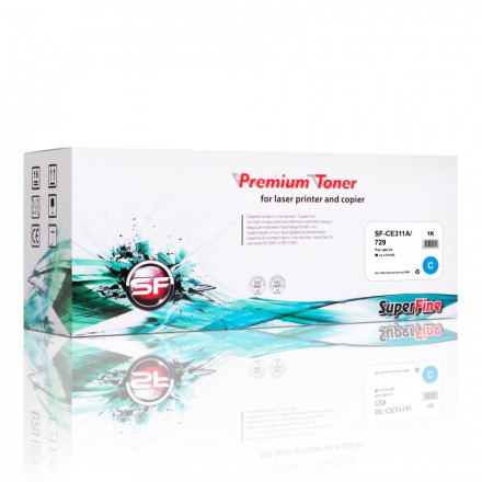 

Картридж SuperFine SF-CE311A/CF351A для HP CE311A/CF351A/CRG729 universal CLJ CP1025/M176/M177 1K cyan, SF-CE311A/CF351A