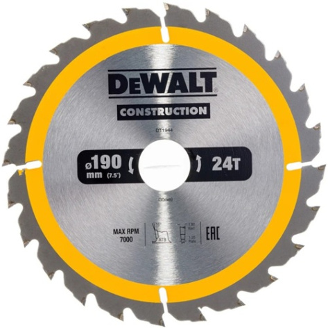 фото Диск пильный DeWALT DT1944