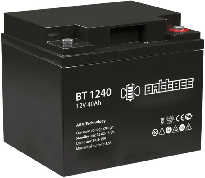 

Батарея Battbee BT 1240 12В/40Ач, BT 1240