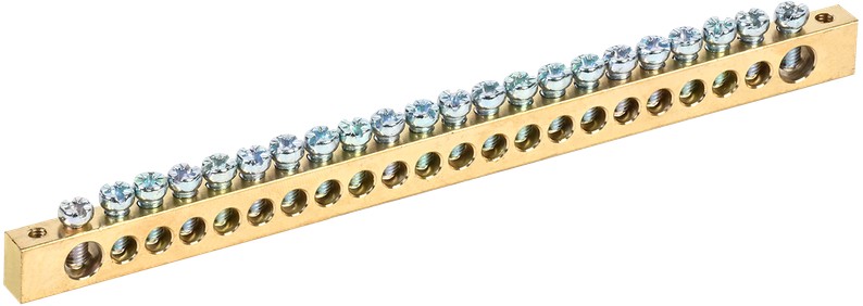 

Шина IEK PEN 8х12мм 22/2 земля-ноль (22групп/креп по краям) (YNN21-22-100), PEN 8х12мм 22/2