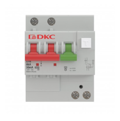 Изображение товара Автоматический выключатель дифф. тока DKC MDV63-24C25-A 230 В 25 А надежная защита