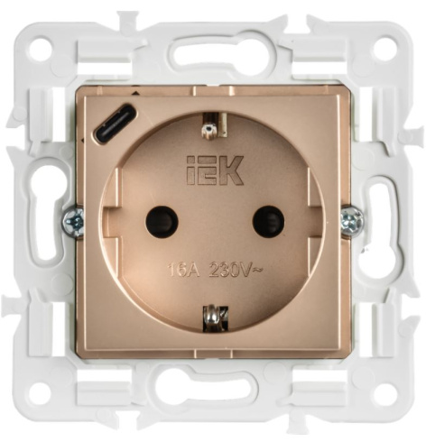 фото Розетка с заземлением  IEK SK-R14-16-U14-018-K98 в Ростове-на-Дону