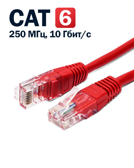 фото Кабель патч-корд U/UTP 6 кат. 0.5м Filum FL-U6-C-LSZH-0.5M-R в Уфе