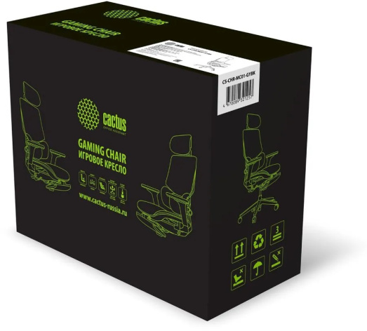 фото Кресло офисное Cactus CS-CHR-MC01-GYBK в Омске