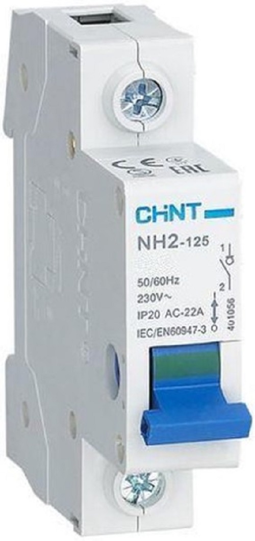 

Выключатель нагрузки CHINT 401056 1P, 63А, NH2-125 (R), 401056