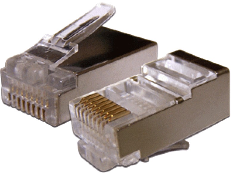 

Коннектор TWT TWT-PL45/S-8P8C-6T FTP Кат. 6, экранированный, универсальный, для толстого кабеля(100 шт.), TWT-PL45/S-8P8C-6T