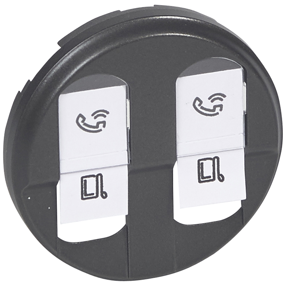 

Панель лицевая Legrand 067952 Celiane - для розеток RJ 45 2х067344/45, графит, 067952