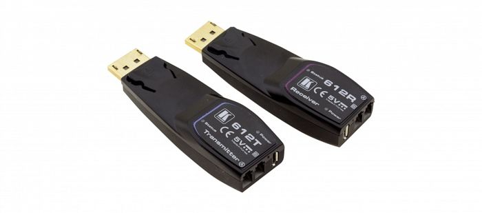 

Приемник/передатчик Kramer 612R/T 94-0006120 сигнала DisplayPort 1.2 по волоконно-оптическому кабелю, кабель 2LC, многомодовый ОМ3, до 200 м, поддержк, 612R/T