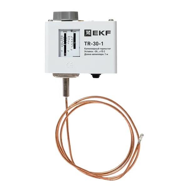 

Реле контроля температуры EKF TR-30-1 (термостат) капилляр 1 метр, TR-30-1