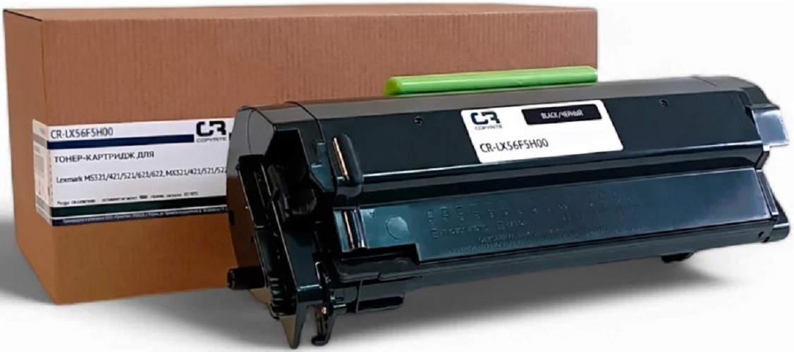 

Картридж лазерный CopyRite 56B5H00 CR-LX56F5H00 черный (15000стр.) для Lexmark MS321/421/521/621/622/MX321/421/521/522/622, 56B5H00