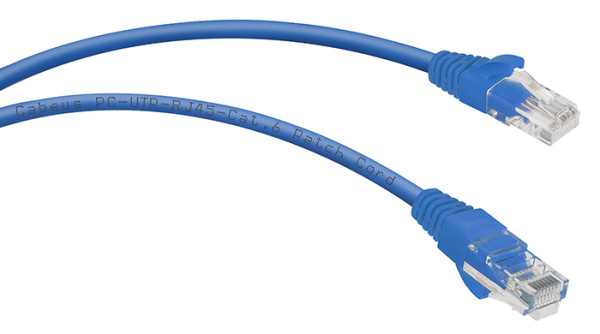 фото Кабель патч-корд U/UTP 6 кат. 2м Cabeus PC-UTP-RJ45-Cat.6-2m-BL-LSZH в Перми