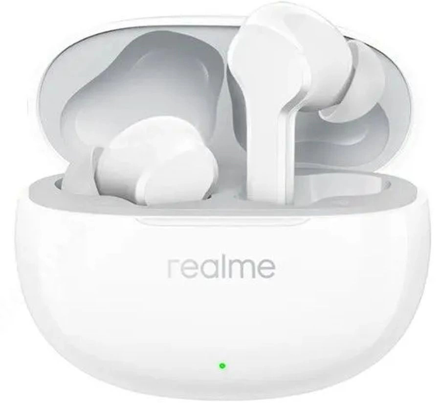 

Гарнитура беспроводная Realme Buds T110 631206000038 внутриканальная белая bluetooth в ушной раковине, Buds T110