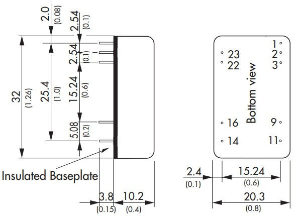 фото Преобразователь DC-DC модульный TRACO POWER TEN 8-2423 в Уфе