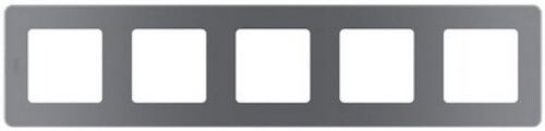

Рамка Legrand 673977 Inspiria дымчатая - 5 постов, 673977