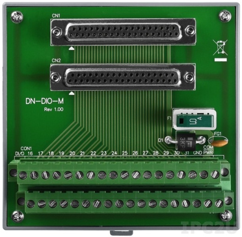 Изображение товара Промышленная плата ICP DAS DN-DIO-M CR для цифрового ввода-вывода 16 портов