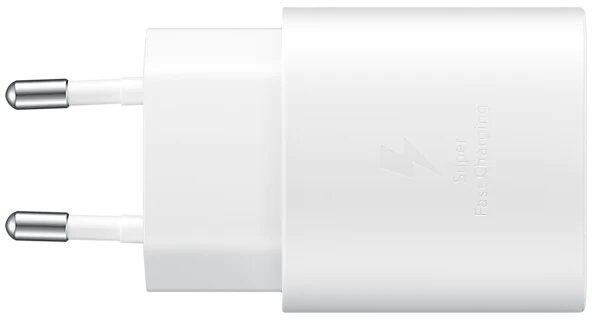 

Зарядное устройство сетевое Samsung EP-TA800NWEGRU для мобильных устройств с функцией быстрой зарядки Power Delivery, 25Вт (USB Type-C порт, без кабел, EP-TA800NWEGRU