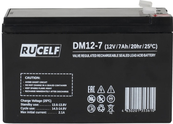 фото Батарея аккумуляторная  RUCELF DM12-7
