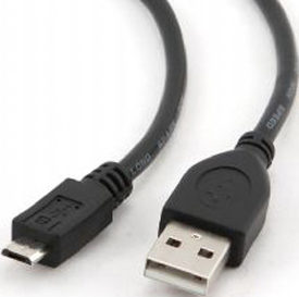 

Кабель интерфейсный USB 2.0 Cablexpert AM/microBM 5P CCP-mUSB2-AMBM-1M 1 м, Pro, экран, черный, пакет, AM/microBM 5P