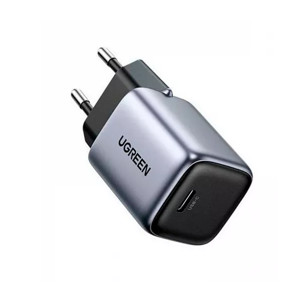 

Зарядное устройство сетевое UGREEN CD319 90666 Nexode Mini 30W USB-C PD GaN Fast Charger EU. Цвет: серый, CD319