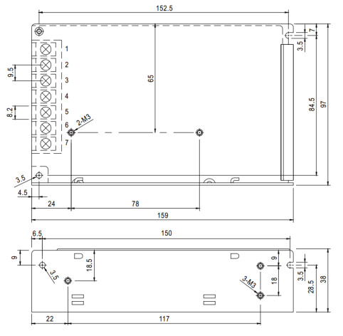 фото Преобразователь AC-DC сетевой Mean Well RS-100-48 в Перми