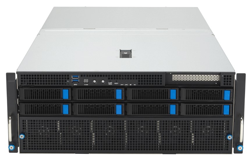 

Серверная платформа 4U ASUS ESC8000-E11 90SF02I1-M003D0 (2*LGA4677, 32*DDR5 (4800), 8*3.5" HS, M.2, 8*PCIE, 4*3000W, VGA, COM, 2*USB 3.2), ESC8000-E11