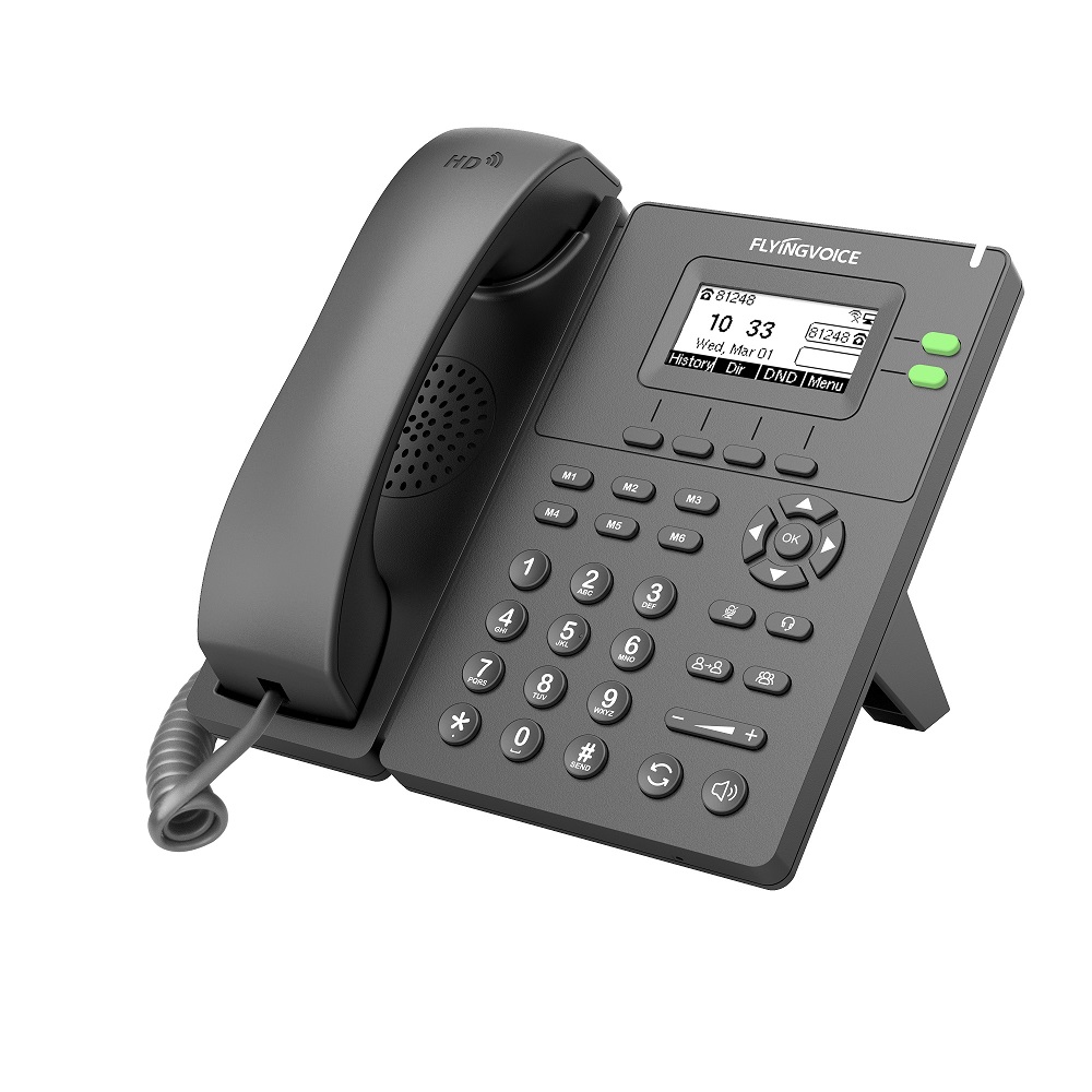 

Телефон VoiceIP Flying Voice P20P IP телефон, 2xEthernet 10/100, LCD 2.3'' 132x64,2.4GHz Wi-Fi, 2 аккаунта SIP, G722, Opus, Ipv-6, порт для гарнитуры,, P20P