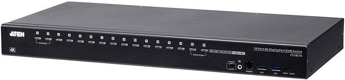 

Переключатель Aten CS19216-AT-G 16-портовый, USB 3.0 4K DisplayPort KVM-переключатель, CS19216-AT-G