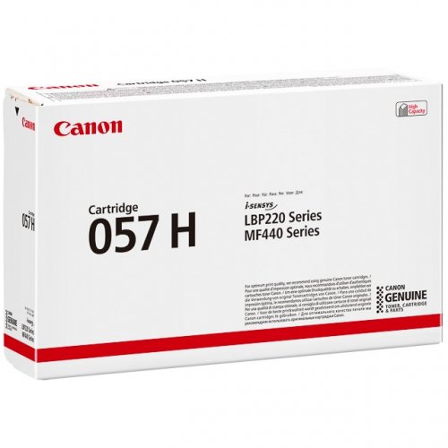 

Картридж Canon 057H BK 3010C002 увеличенной емкости 10000 стр для MF449x/ MF446x/ MF445dw/ MF443dw/ LBP228x/ LBP226dw/ LBP223dw, 057H BK