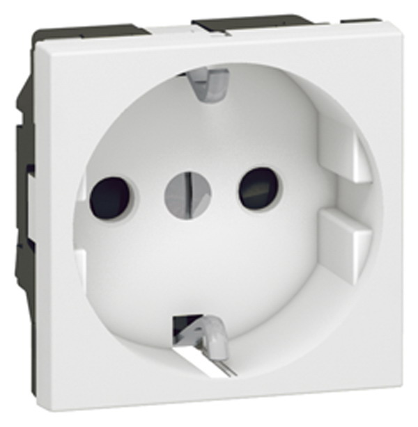 

Розетка Legrand 077210 - Программа Mosaic - 2К+3 с винтовыми зажимами, немецкий стандарт, без шторок, 2 модуля, 077210